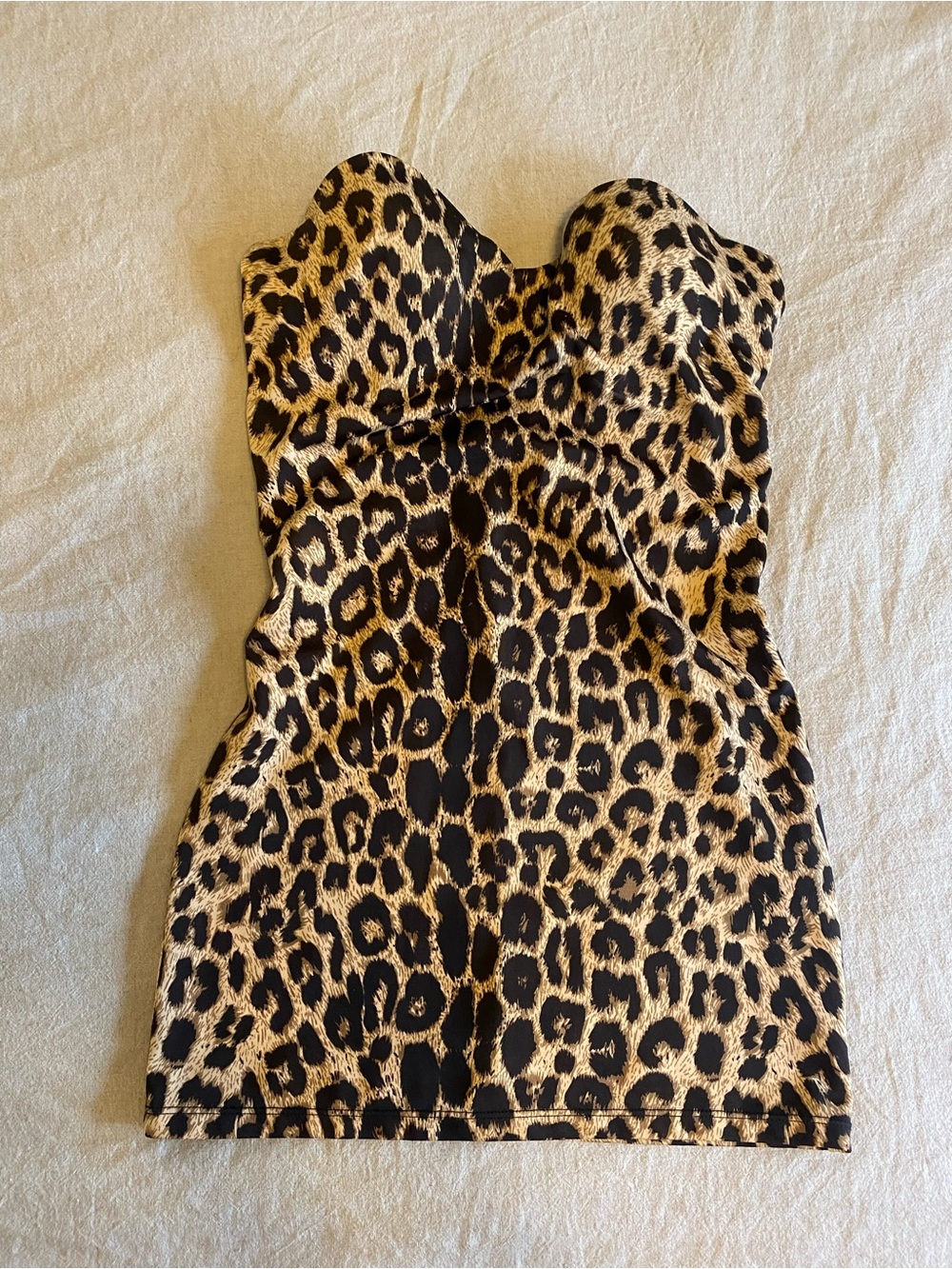 F.I.T. Figure Improving Technology Leopard Strapless Shapewear Slip Dress S - Picture 2 of 4